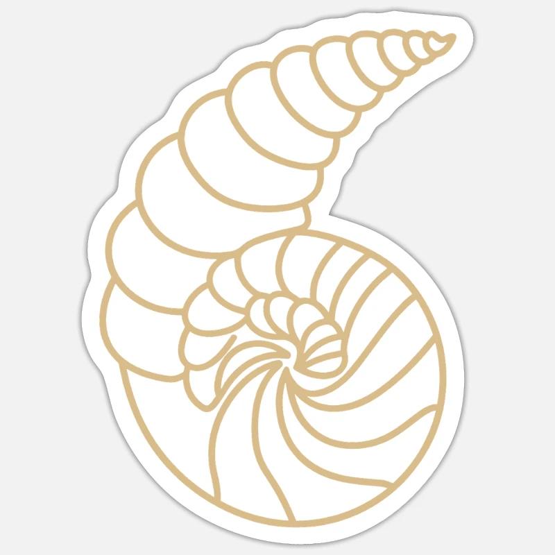 shell Sticker size S (10 x 10 cm)