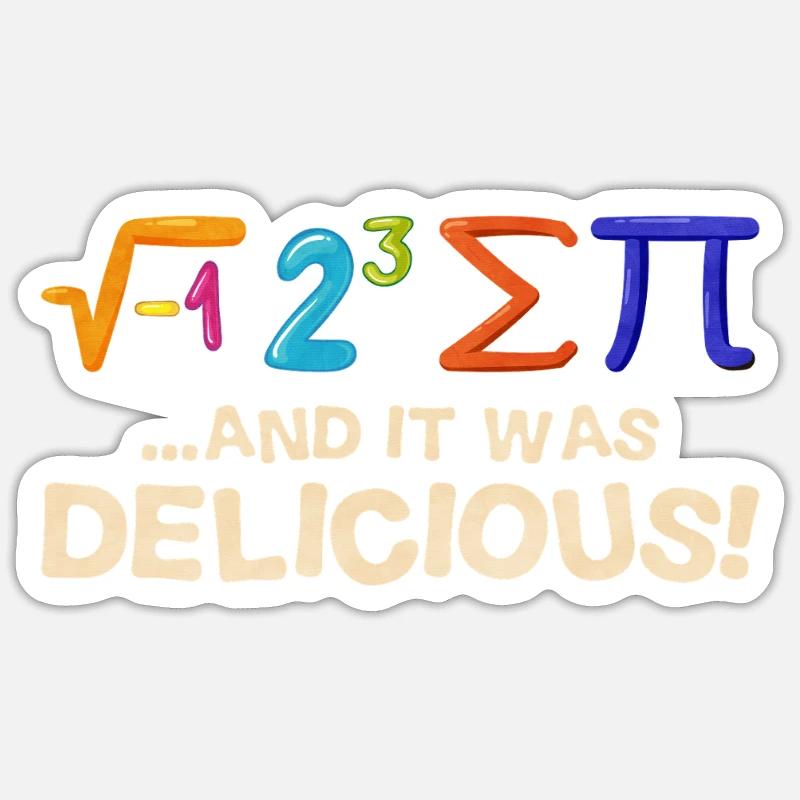 Math - Sticker size S (10 x 10 cm) - white matte