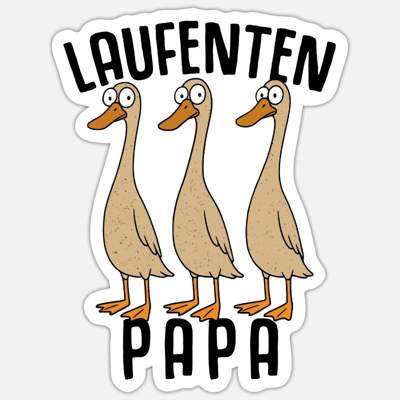 Ducks Dad Duck Breeding Duck Ducks Breeding Sticker size S (10 x 10 cm)