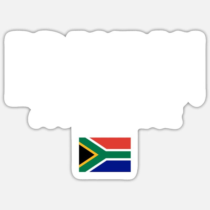 Brakpan Südafrika - Sticker Größe S (10 x 10 cm) - Mattweiß