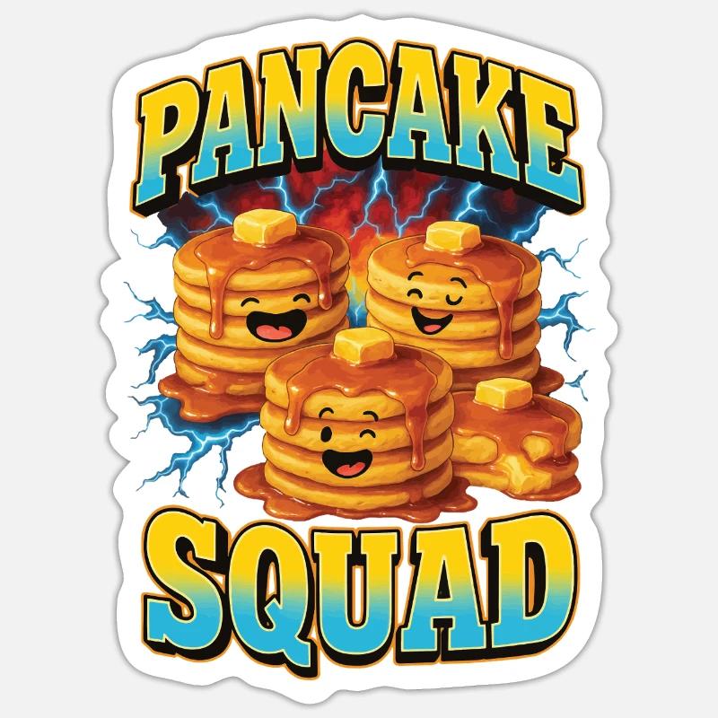 Pancake - Sticker size S (10 x 10 cm) - white matte