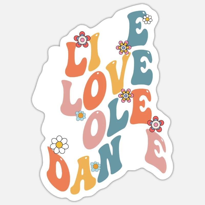 Pole dance Poleddance Amour en direct Pole dance Sticker taille S (10 x 10 cm)