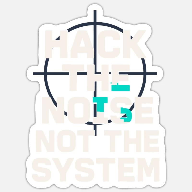 Cybersecurity Info Sec White Hat Hacker Ethical Sticker Größe S (10 x 10 cm)