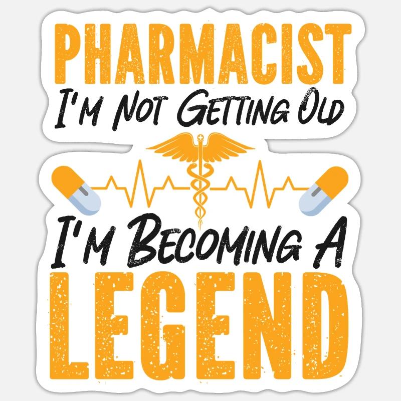 Pharmacy Tech Technician - Sticker Größe S (10 x 10 cm) - Mattweiß