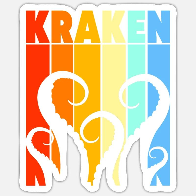 Octopus Octopus Octopus Octopus Octopus - Sticker size S (10 x 10 cm) - white matte