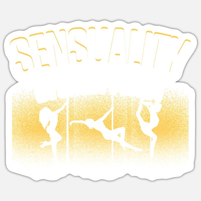 Pole Dancing Poleddance Sticker taille S (10 x 10 cm)