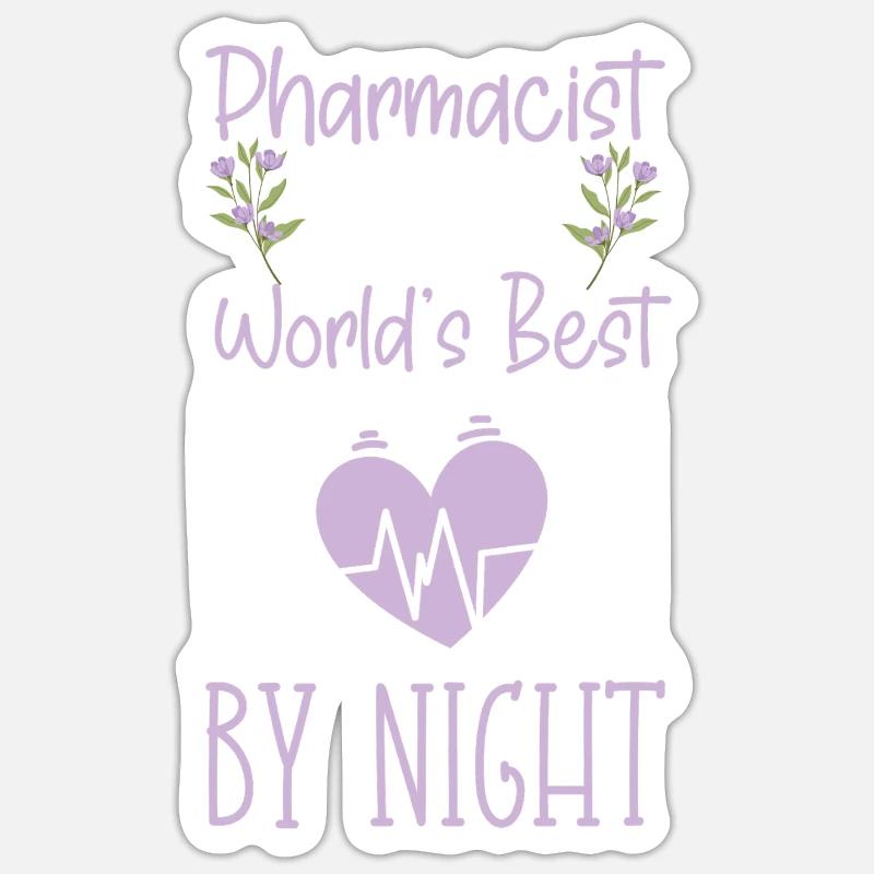 Pharmacy Tech Technician - Sticker Größe S (10 x 10 cm) - Mattweiß