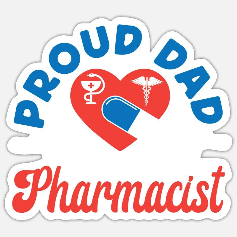 Pharmacy Tech Technician - Sticker size S (10 x 10 cm) - white matte