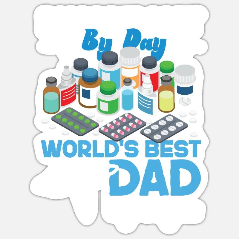 Pharmacy Tech Technician - Sticker Größe S (10 x 10 cm) - Mattweiß