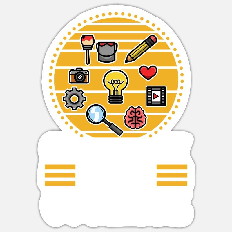 Creativity Takes Courage - Sticker size S (10 x 10 cm) - white matte