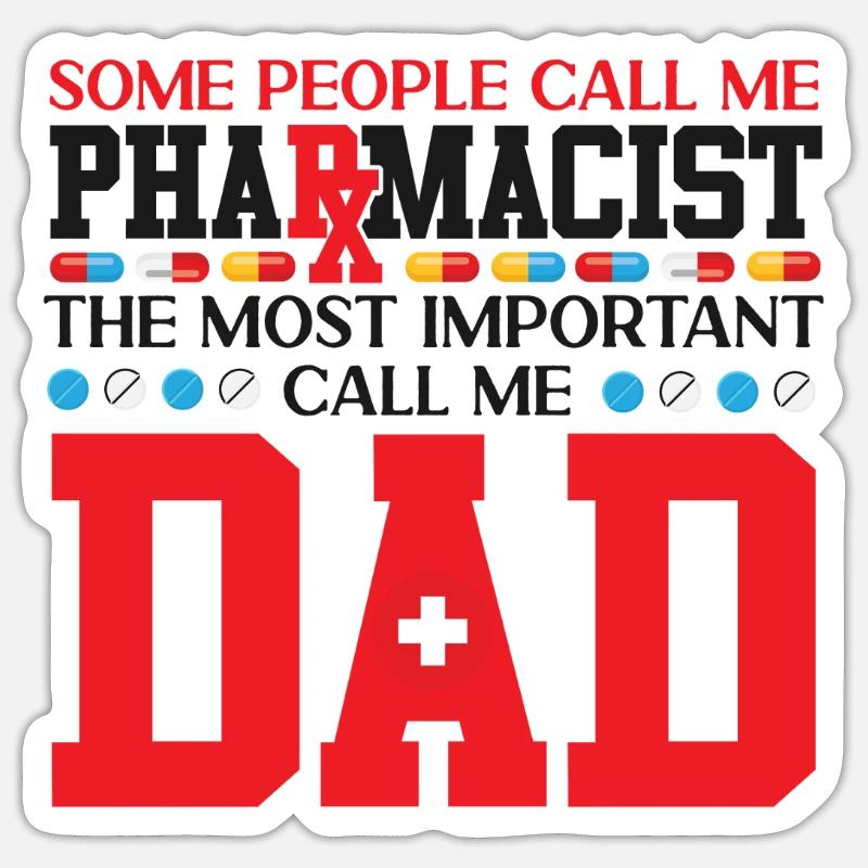Pharmacy Tech Technician - Sticker size S (10 x 10 cm) - white matte