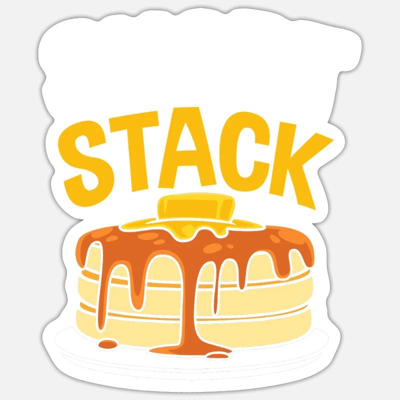 Crêpe - Sticker taille S (10 x 10 cm) - blanc mat