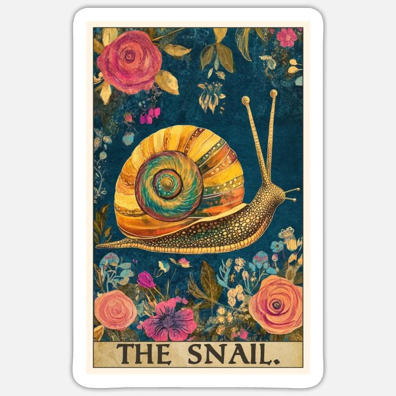 Snails Snail - Sticker size S (10 x 10 cm) - white matte