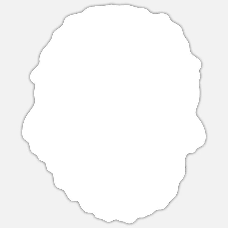 Neanderthal Costume Carnival Gift - Sticker size S (10 x 10 cm) - white matte