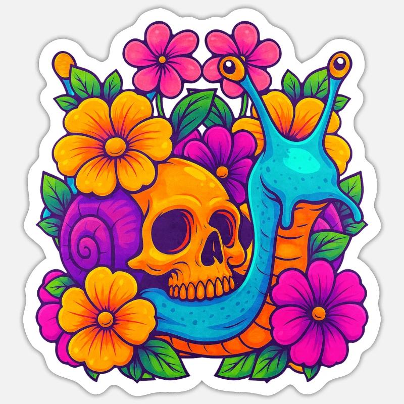 Snail - Sticker size S (10 x 10 cm) - white matte