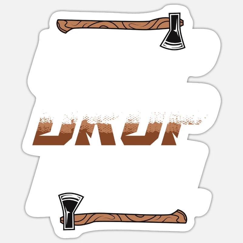 Axe Throwing Lumberjack Hatchet Target Throw Chop Dop Roll Sticker size S (10 x 10 cm)