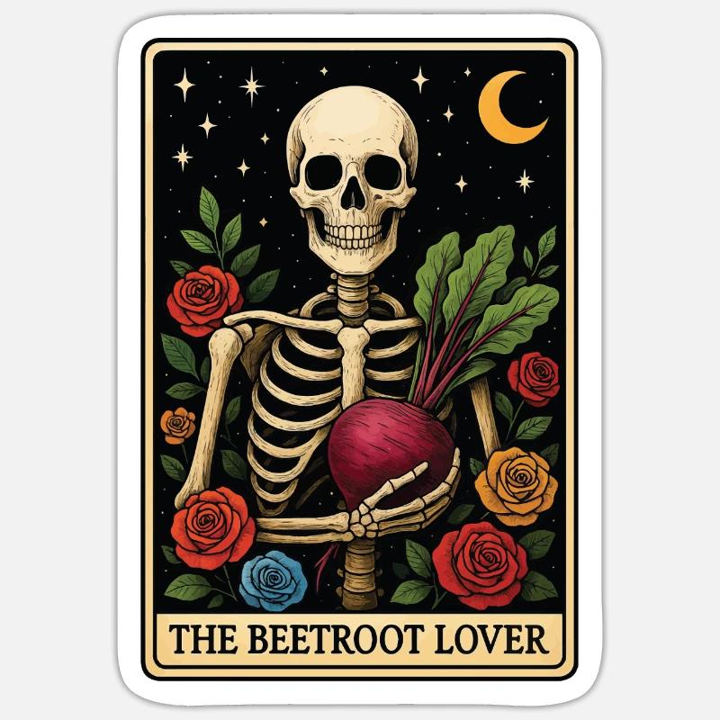 Beetroot Tarot Sticker size S (10 x 10 cm)