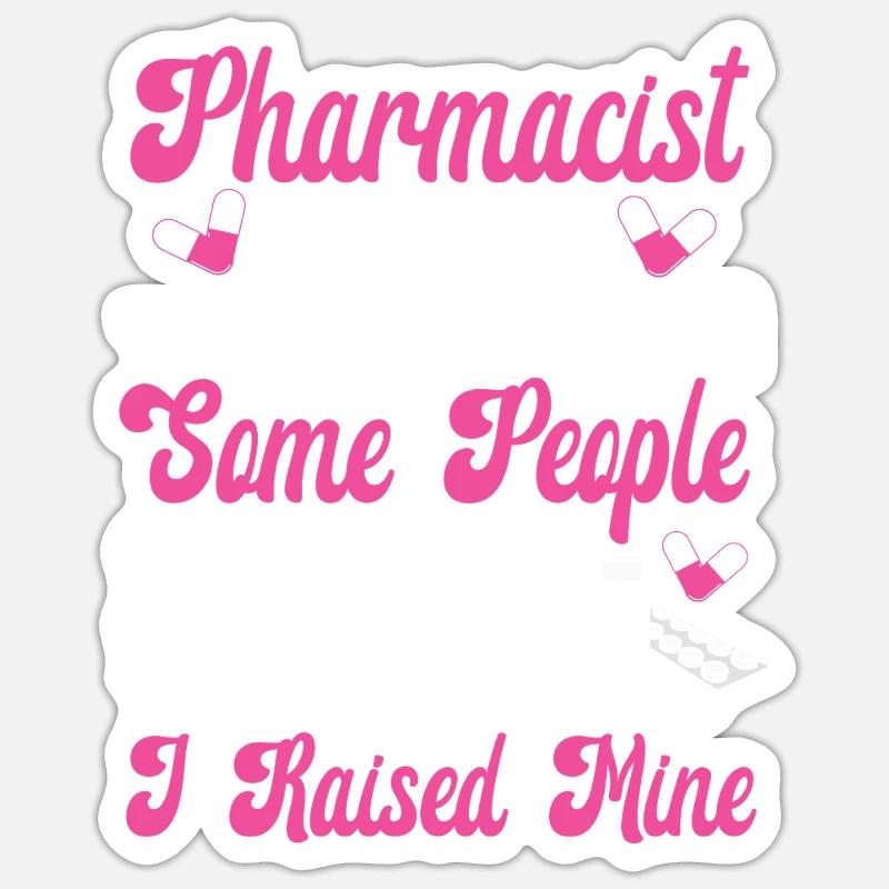 Pharmacy Tech Technician - Sticker size S (10 x 10 cm) - white matte