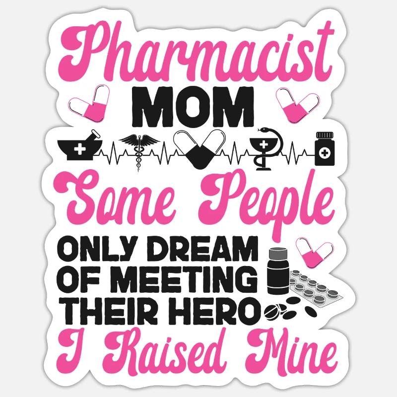 Pharmacy Tech Technician - Sticker Größe S (10 x 10 cm) - Mattweiß