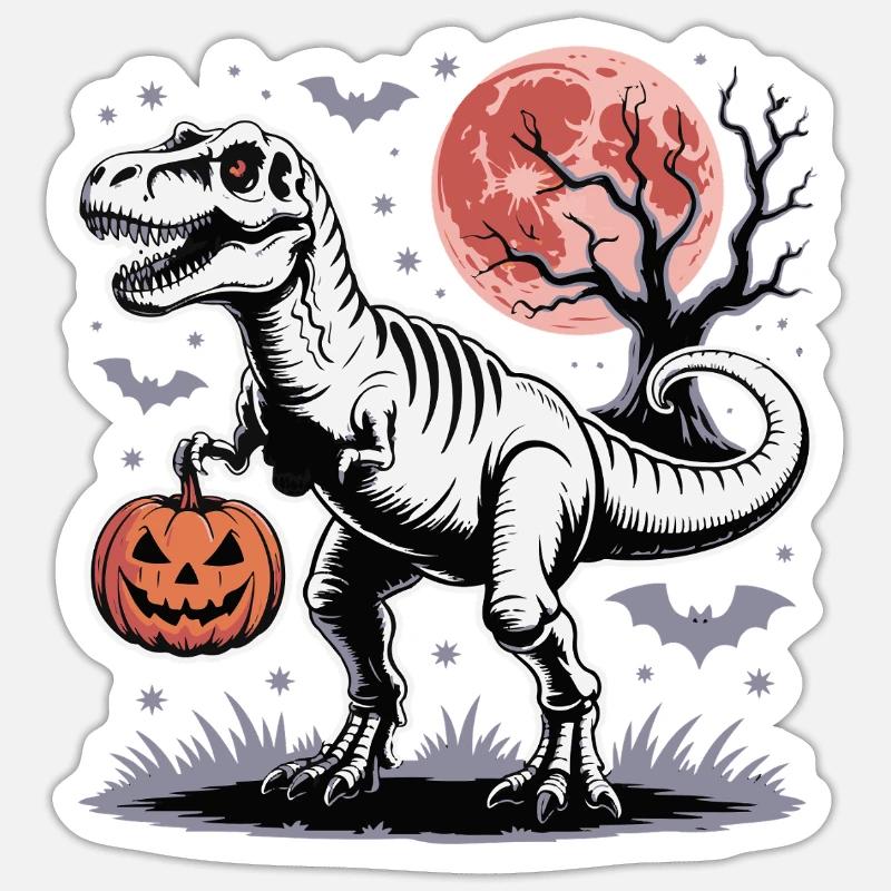 TERRIFYING NIGHT - Sticker size S (10 x 10 cm) - white matte