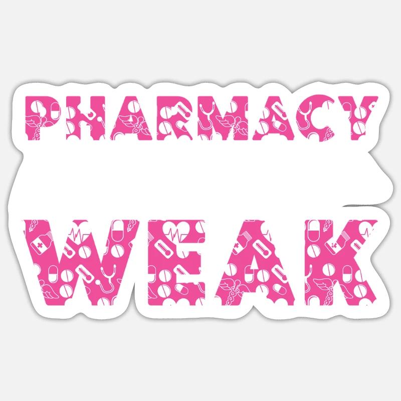 Pharmacy Tech Technician - Sticker size S (10 x 10 cm) - white matte