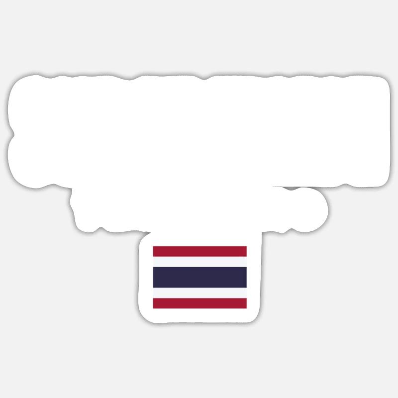Surat Thani, Thaïlande - Sticker taille S (10 x 10 cm) - blanc mat