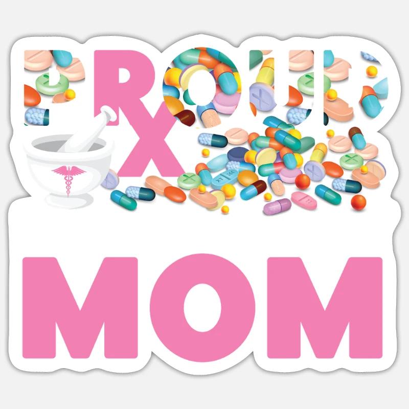 Pharmacy Tech Technician - Sticker Größe S (10 x 10 cm) - Mattweiß