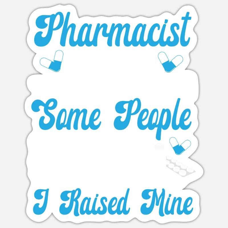 Pharmacy Tech Technician - Sticker size S (10 x 10 cm) - white matte