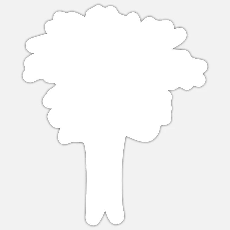 émeu - Sticker taille S (10 x 10 cm) - blanc mat