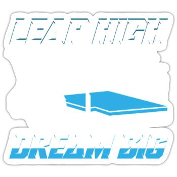 Pole vault Pole vault Pole vaulter - Sticker size S (10 x 10 cm) - white matte - Front