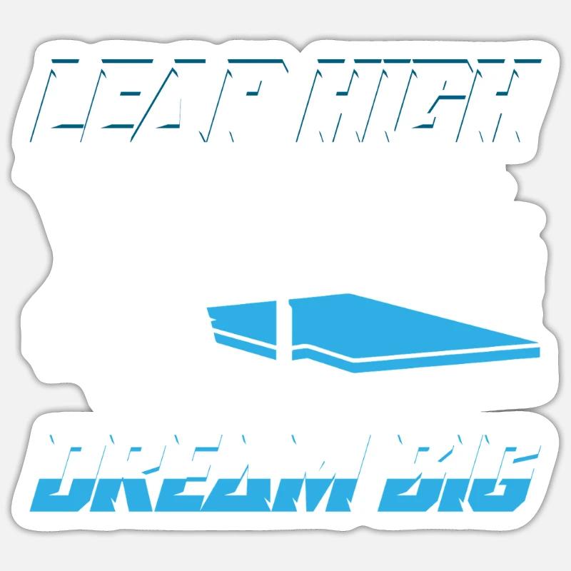 Stabhochsprung Stabspringer Stabhochspringer Sticker Größe S (10 x 10 cm)