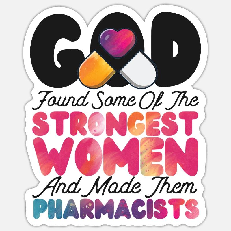Pharmacy Tech Technician - Sticker Größe S (10 x 10 cm) - Mattweiß