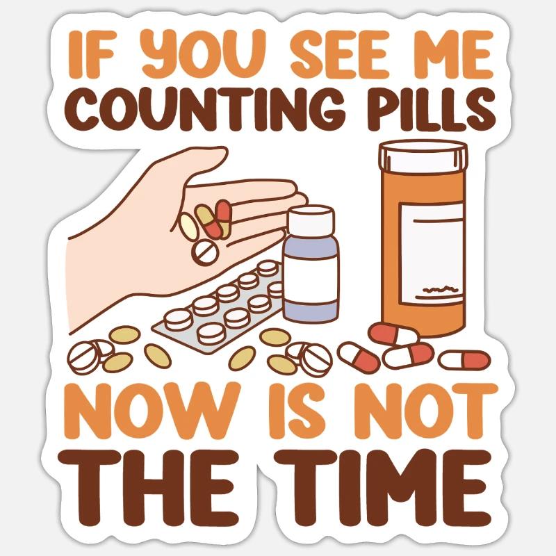 Pharmacy Tech Technician - Sticker size S (10 x 10 cm) - white matte
