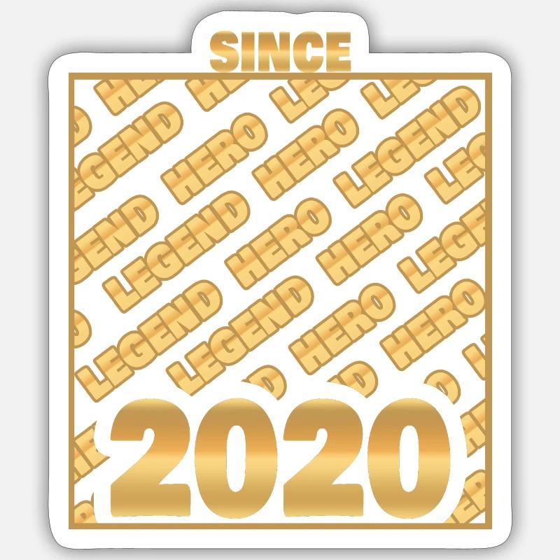2020 - Sticker Größe S (10 x 10 cm) - Mattweiß