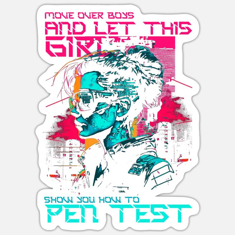 Penetration Tester Pentest Pentester - Sticker size S (10 x 10 cm) - white matte