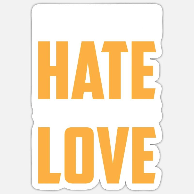 Transformative hateful to loving designs - Sticker size S (10 x 10 cm) - white matte