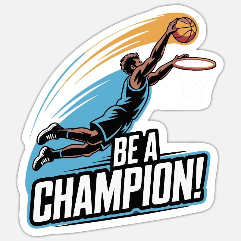 SPIELEN SEI EIN CHAMPION Sticker Größe S (10 x 10 cm)