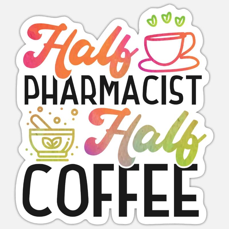 Pharmacy Tech Technician - Sticker Größe S (10 x 10 cm) - Mattweiß