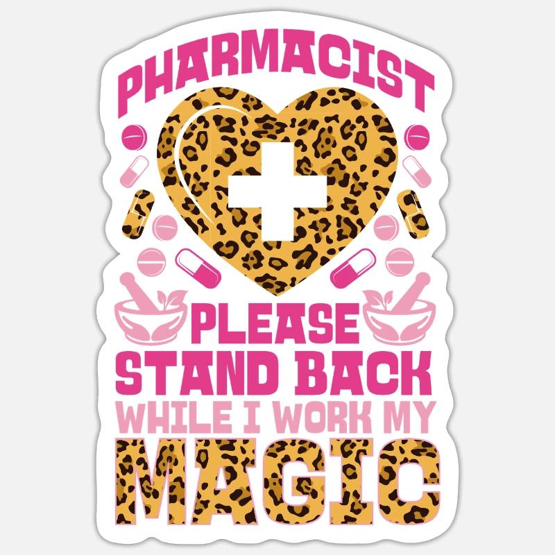 Pharmacy Tech Technician - Sticker Größe S (10 x 10 cm) - Mattweiß