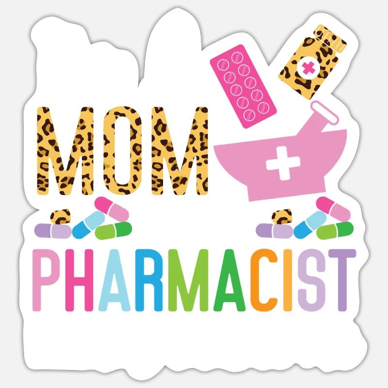 Pharmacy Tech Technician - Sticker Größe S (10 x 10 cm) - Mattweiß