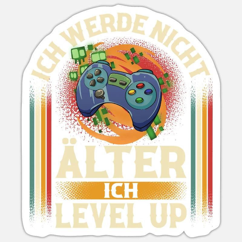 Gaming - Sticker Größe S (10 x 10 cm) - Mattweiß