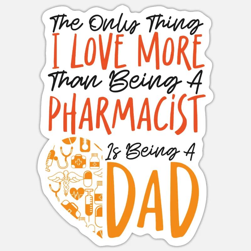 Pharmacy Tech Technician - Sticker Größe S (10 x 10 cm) - Mattweiß