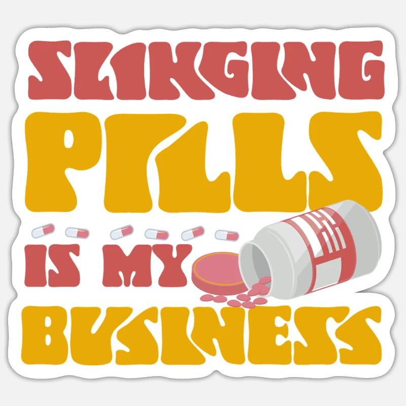 Pharmacy Tech Technician - Sticker Größe S (10 x 10 cm) - Mattweiß
