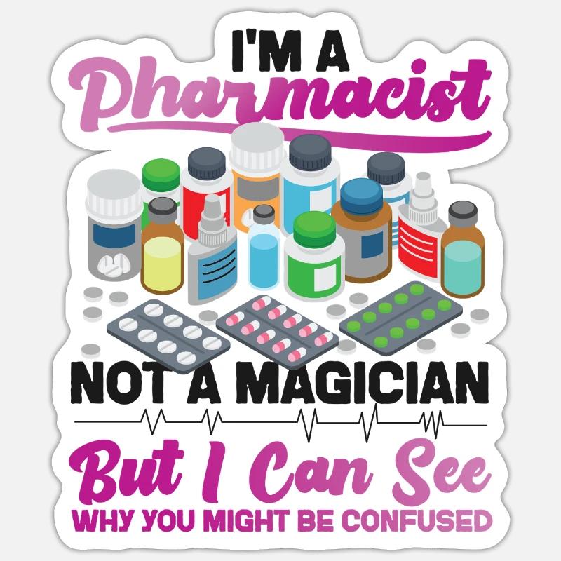 Pharmacy Tech Technician Sticker Größe S (10 x 10 cm)