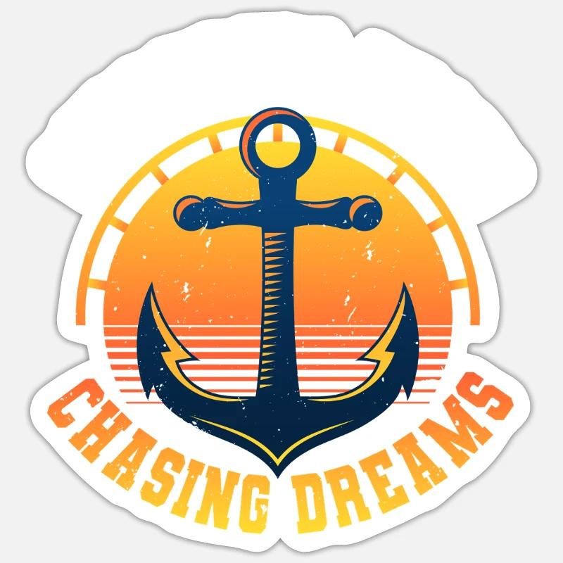 Deckhand Deckhelpers Swabbing Decks Sticker size S (10 x 10 cm)