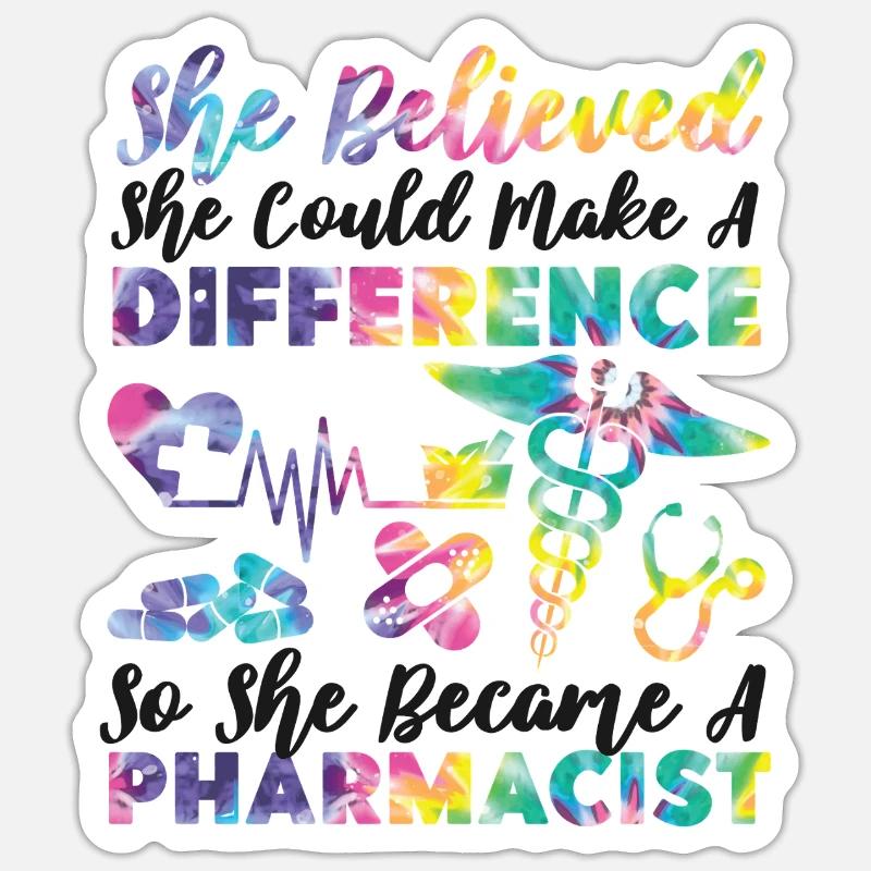 Pharmacy Tech Technician Sticker size S (10 x 10 cm)