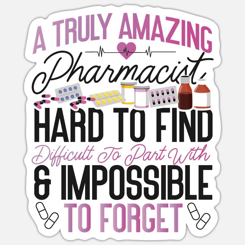 Pharmacy Tech Technician Sticker Größe S (10 x 10 cm)