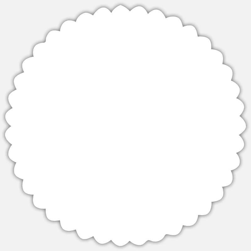 Skating Skull - Sticker size S (10 x 10 cm) - white matte