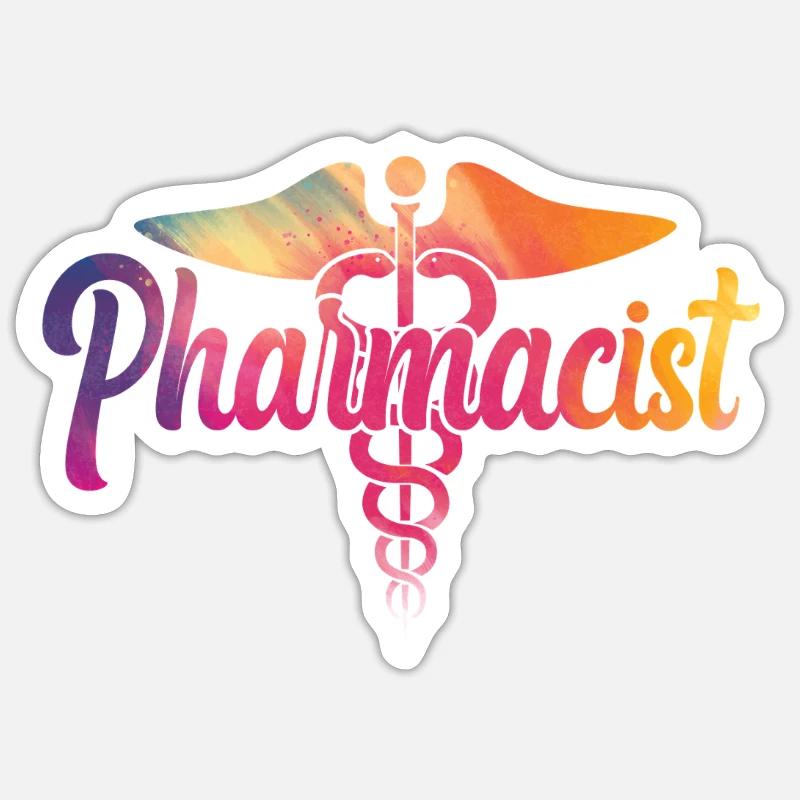Pharmacy Tech Technician Sticker Größe S (10 x 10 cm)