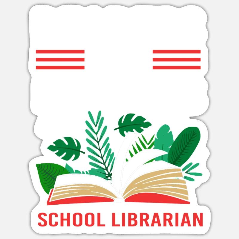 Reading Library Bookworm Sticker size S (10 x 10 cm)